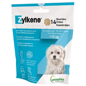 Comparer les prix de Vetoquinol Zylkene Chews pour chien - 2 x 14 bouchées (pour petit chien)
