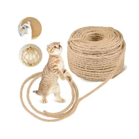 Meilleurs prix pour Corde en Sisal Naturelle pour Réparation et Remplacement de Chat Scratch Pilier Arbres à Chat Rayure Arbre 6 mm * 50 m Heerico