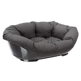 Comparer les prix de Ferplast Siesta Deluxe corbeille avec housse anthracite lot taille 4 panier pour chien et chat