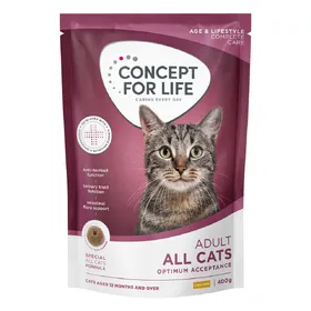 Meilleurs prix pour 400g Concept for Life All Cats Adult croquettes pour Chat