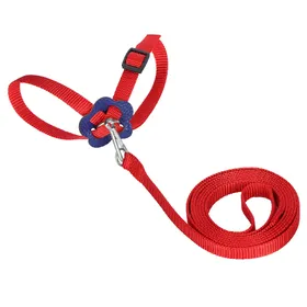 Comparer les prix de Harnais pour Oiseau Laisse pour Perroquet Réglable Oiseaux Nylon Corde Anti-Morsure pour Entraînement en Extérieur(Rouge )