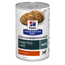 Comparer les prix de HILL?S Prescription Diet w/d Diabetes Care en Boîtes au Poulet ? Pâtée pour chien-