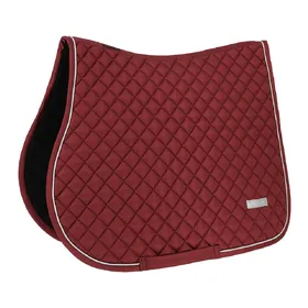 Comparer les prix de Equithème Tapis de selle Nacre - Taille Warmblut - Rouge