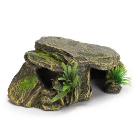 Meilleurs prix pour Tortue Reptile Habitat Cachettes Grottes Aquarium Réservoir de poissons Amphibie Vivant Abris sûrs