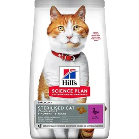 Meilleurs prix pour HILL'S-Hill's Croquettes Chat Adulte Stérilisé Canard - 3 kg