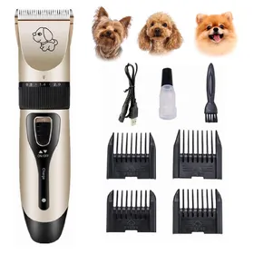 Meilleurs prix pour Tondeuse pour chien avec accessoires Noir/Or