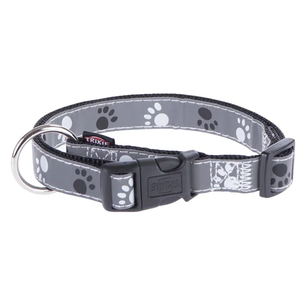 Collier M-L Trixie Silver Reflect, motif de pattes pour chien - Collier pour chien – photo 3
