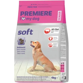 Meilleurs prix pour PREMIERE roquettes chien soft senior bœuf 4 kg
