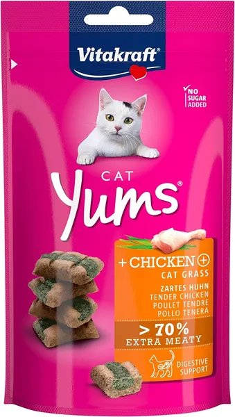 Vitakraft Cat Yums pour chat - poulet et herbe à chat (40 g) – photo 2