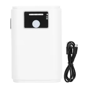 Meilleurs prix pour Pompe à air d'aquarium ultra-silencieuse à simple/double sortie, pompe à oxygène pour aquarium avec affichage de la puissance(ZYN10USB white