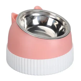 Meilleurs prix pour Gamelle pour chat - V GEBY - Modèle surélevé - Plastique PP - Antidérapante - Inclinaison 15°