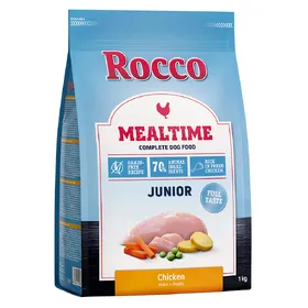 Comparer les prix de 5x1kg Rocco Mealtime Junior poulet - Croquettes pour chien