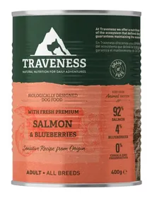 Meilleurs prix pour Traveness Croquettes Pour Chien Au Saumon Et Aux Myrtilles 400 Gr