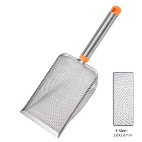 Comparer les prix de 1 pelle à litière pour chat en acier inoxydable à mailles fines, facile à nettoyer, pelle antiadhésive pour reptiles, pelle à litière durable et efficace 3.8X3.8mm
