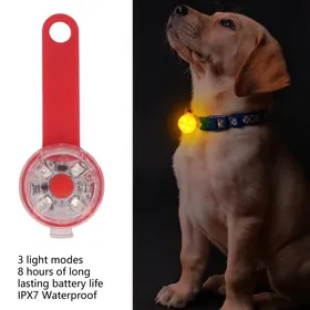 Meilleurs prix pour Pendentif lumineux pour animaux de compagnie Collier LED de Chien de Compagnie Collier Lumineux Pendentif de Sécurité Rouge LV688