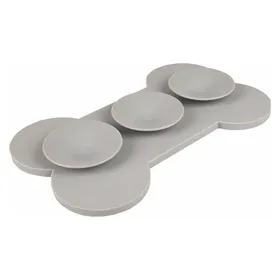 Comparer les prix de Gamelle Chien - Flamingo Tapis à lécher Yummee Taille L Gris - 29,8 x 17,5 x 2,5 cm