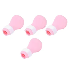 Meilleurs prix pour 4 Pièces Protection de Patte de Chat en Silicone Anti-Griffures pour le Bain d'Animal de Compagnie Fournitures pour le Bain(Rose ) rose