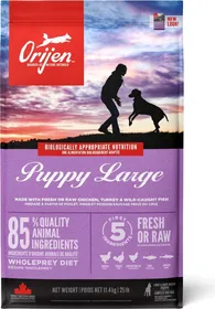 Comparer les prix de ORIJEN Puppy Large Sans Céréales pour chiot de grande taille - 6kg