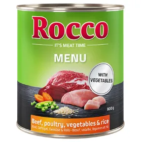 Comparer les prix de Menu bœuf, volaille Rocco - Nourriture pour chien
