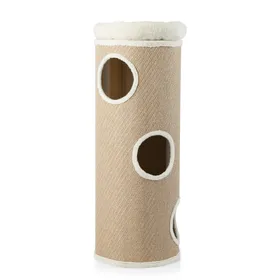 Meilleurs prix pour CostwayArbre à Chat à 4 Niveaux pour Plusieurs Chats Niche Surélevée avec Lit Amovible Tour d’Intérieur pour Chat avec Planche à Griffer Naturel