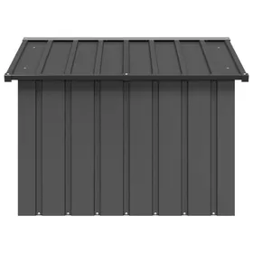 Comparer les prix de Akozon Niche pour chien Anthracite 116,5x103x81,5 cm Acier galvanisé - 7891450754871