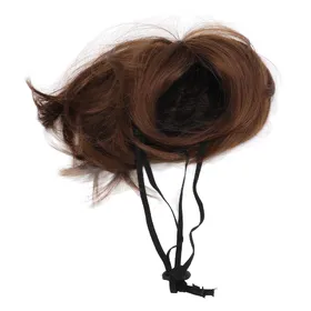 Meilleurs prix pour Perruque pour animal de compagnie Perruque Cospaly pour chien avec bande élastique réglable pour jeu de rôle Fête Halloween Noël black