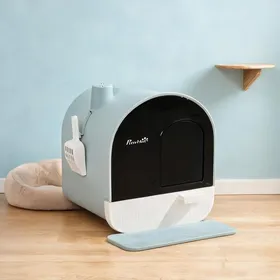 Meilleurs prix pour Polypropylène Cat Litter Boxes with 16.9 x 17.3 x 18.5 in and 43x44x47 cm Bac à litière fermé avec tiroir