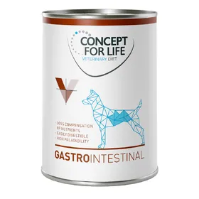 Comparer les prix de Concept for Life Veterinary Diet Gastro Intestinal pour chien - 12 x 400 g
