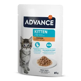 Meilleurs prix pour Advance Kitten Chicken Chicken Bits Wet Food (Nourriture Humide Pour