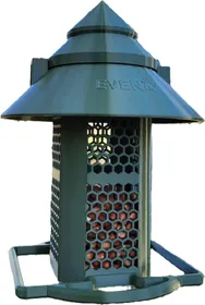 Comparer les prix de Mangeoire Oiseaux NUCÉA - Spéciale cacahuètes - Gris Anthracite - 500 gr - 16,5x16,5x22,5