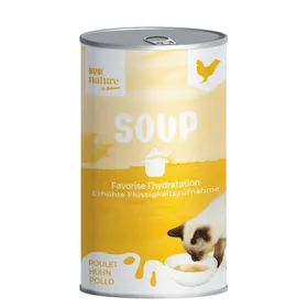 Comparer les prix de Boîtes Chat – Bubimex Soupe au poulet – 135 gr