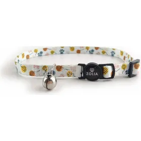 Comparer les prix de Collier chat Zolia Zigzag Pelotes - 2 tailles - M - 20-35 cm