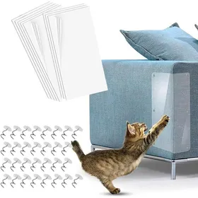 Comparer les prix de 8 Pcs Protecteur de Rayure de Chat Auto-adhésives Protection Anti-Griffures pour Chat avec 30 Vis Tapis griffoir pour Me GRIFFOIR