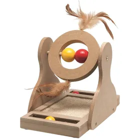 Meilleurs prix pour Jouet Chat - Flamingo Jouet en bois Tumbler - 20 x 30 x 17 cm