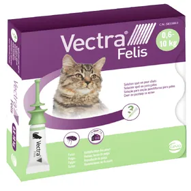 Comparer les prix de Vectra Felis Solution Spot-on pour les chats - 6 pipettes de 0,9 ml