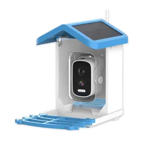 Meilleurs prix pour Mangeoire à oiseaux intelligente avec caméra, écran 2,4K, énergie solaire, faible consommation, vision nocturne, étanchéité IP66, 4G 4G Version gray
