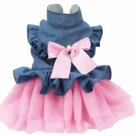 Meilleurs prix pour Robe pour chien chat - Vêtements pour Animaux - Rose (Taille: L)