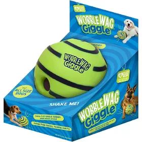 Comparer les prix de Wobble Wag Giggle Glow Ball Jouet interactif pour chien Giggle Émet des sons amusants lorsqu'il est roulé ou secoué Les animaux le savent mieux Vu à la télévision~01919