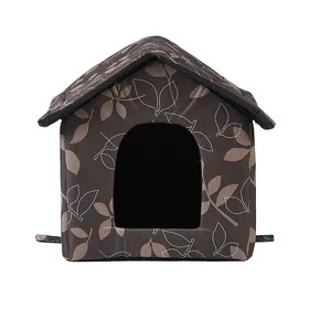 Comparer les prix de Chenil imperméable pour animaux de compagnie en tissu Oxford et matériau éponge, deux couleurs de camouflage au choix, salle de divertissement en plein air pour chat S(35x30x35CM)