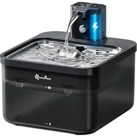 Comparer les prix de Fontaine à sans Fil à Détection de Mouvement Noir 2 5 L Fontaine à pour Chat Batterie SUS Noir