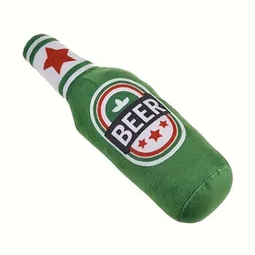 Comparer les prix de Forme réaliste de bouteille de bière, Jouet couineur pour chien. Jeu interactif, résistant aux morsures et à l'usure. Facile à nettoyer