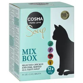 Comparer les prix de Cosma Soup lot mixte II (4 saveurs) - Pâtée pour chat