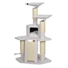 Meilleurs prix pour EBI Cat Tree Nagano Sisal naturel (134cm, Blanc), Arbre  chat