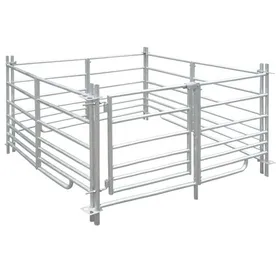Meilleurs prix pour vidaXL Bergerie 4 panneaux Acier galvanisé 137 x 137 x 92 cm