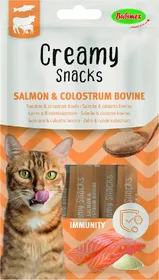 Comparer les prix de BUBIMEX Creamy Snacks Immunity Friandise à lécher au saumon pour chat
