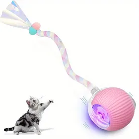 Comparer les prix de Jeu de Balle Rouleuse Interactive pour Chat, Jouet Balle Électrique pour Chat, Nouveau Jouet Rapide Auto-Rouleur pour Chat sur le Tapis, Jouet Balle Intelligente Automatique Interactive pour Chat rose