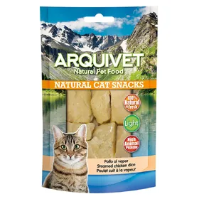 Comparer les prix de Arquivet Snack Natural Pour Chats De Poulet À La Vapeur 50 Gr