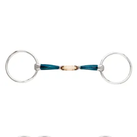 Comparer les prix de Mors 2 anneaux pour cheval double brisure Kavalkade Bradoon Ergonomic