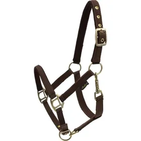 Meilleurs prix pour Licol pour cheval en nylon rembourré HorseGuard - brown - Marron - Poney