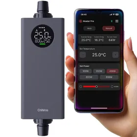 Comparer les prix de Chauffage d'aquarium externe 10-1000W 12/16 Contrôlé par application d'eau